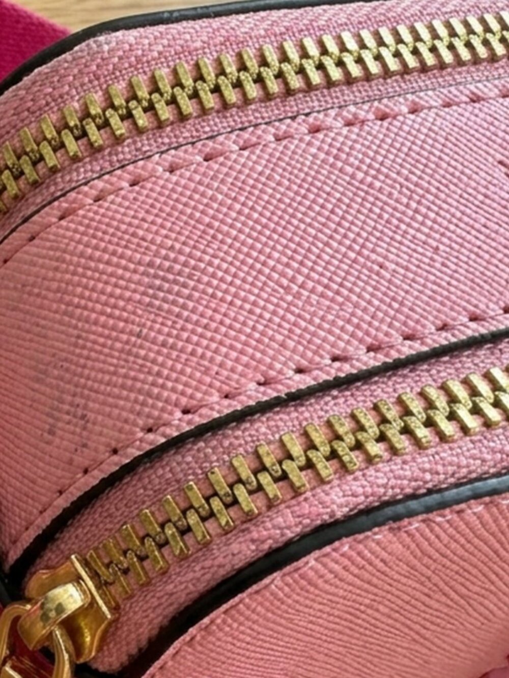 Marc Jacobs The Snapshot DTM Pink Saffiano Leather Camera Crossbody Bag AS IS - Picture 7 of 7